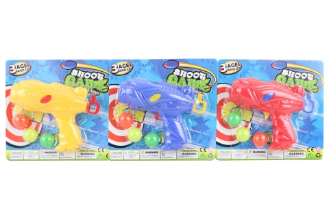 Plastová pistole na míčky pro děti