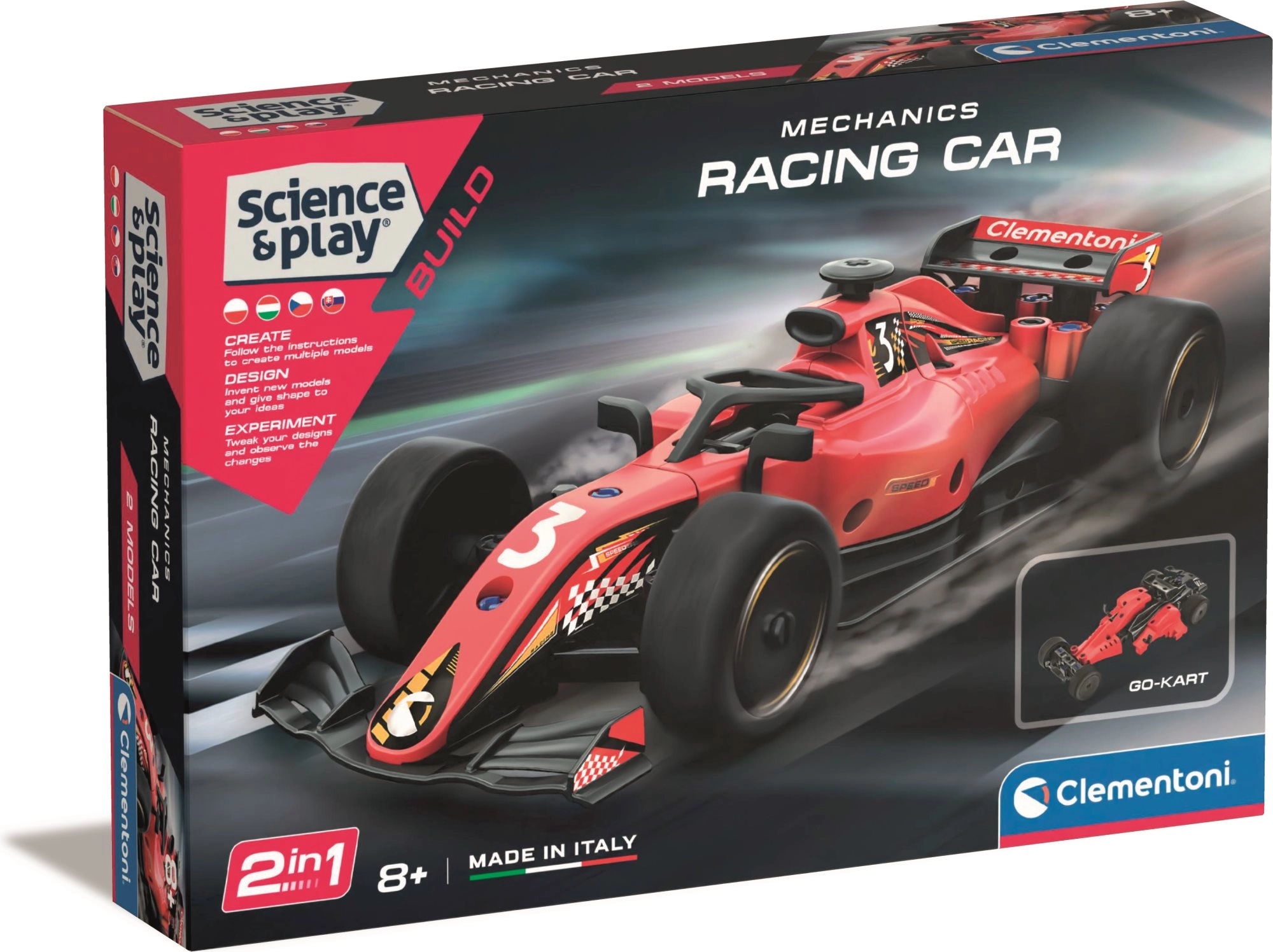 Levně Clementoni Science&Play Mechanická laboratoř Formule 1 2v1