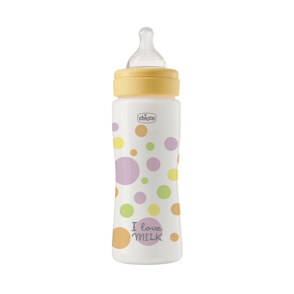 Chicco kojenecká láhev Perfect Easy 330 ml pro chlapce, rychlý průtok, 4m+