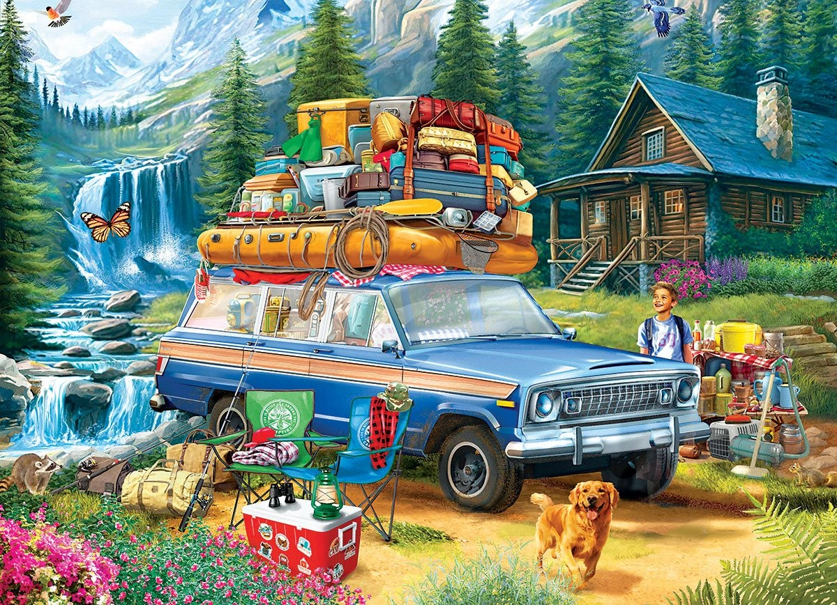 Levně Eurographics puzzle jeep: pořádný náklad 1000 dílků