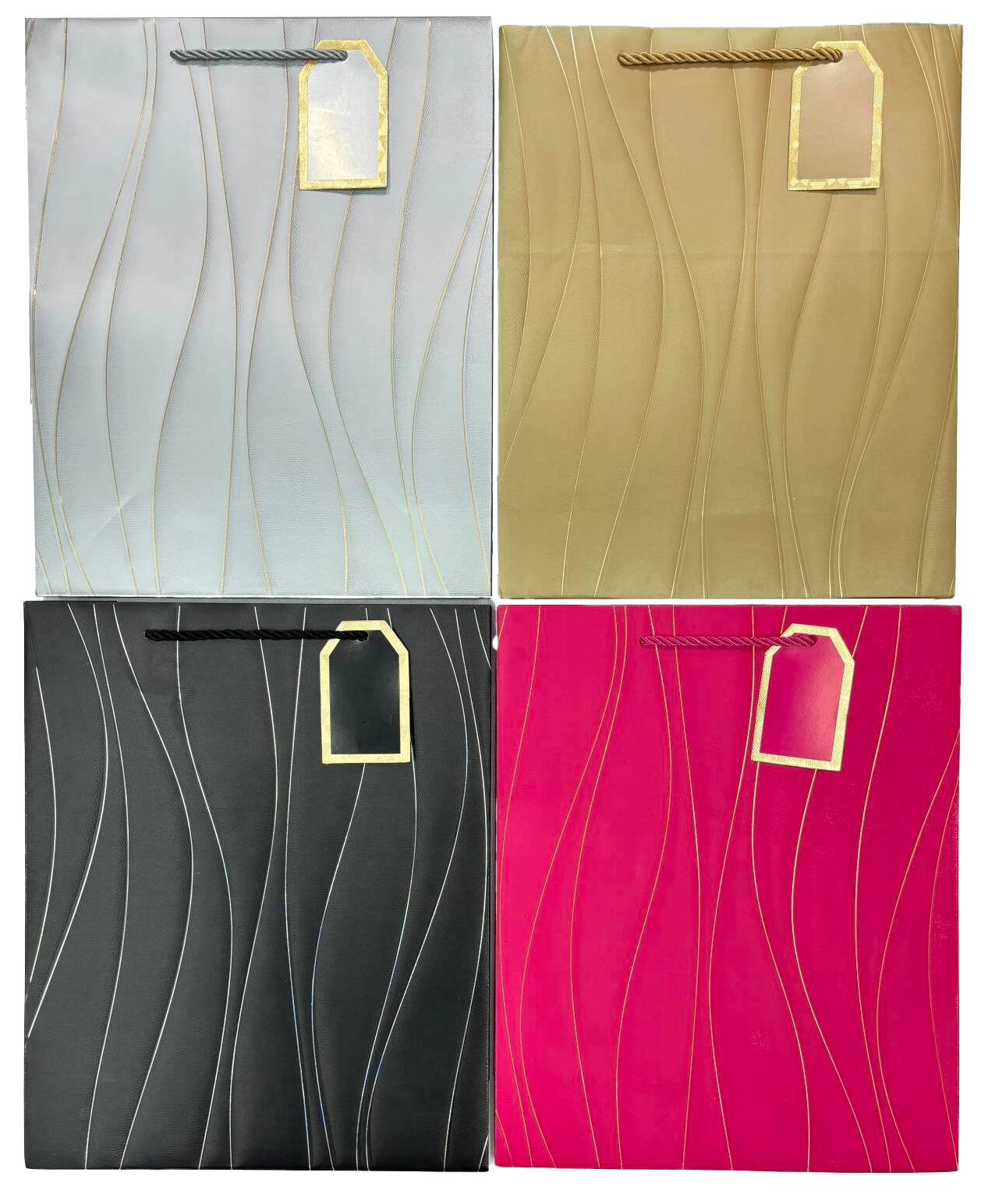 Dárková taška M – mix barev vlny