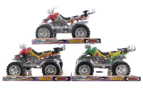 Čtyřkolka na setrvačník – plastová hračka pro děti