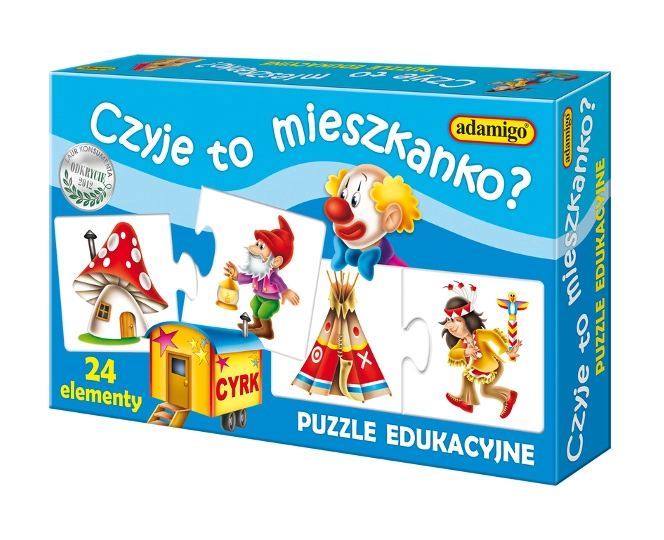 Hra Čí je to bydlení? Puzzle pro děti