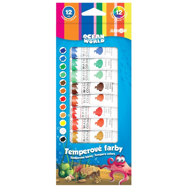 Temperové barvy Ocean World 12×12 ml