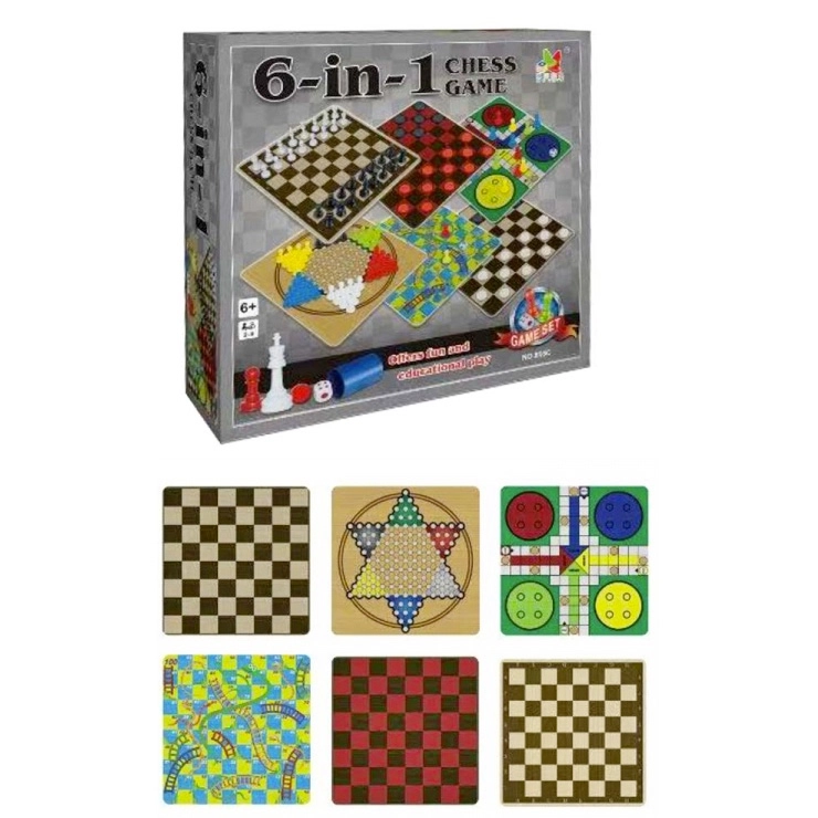 společenská hra 6 v 1