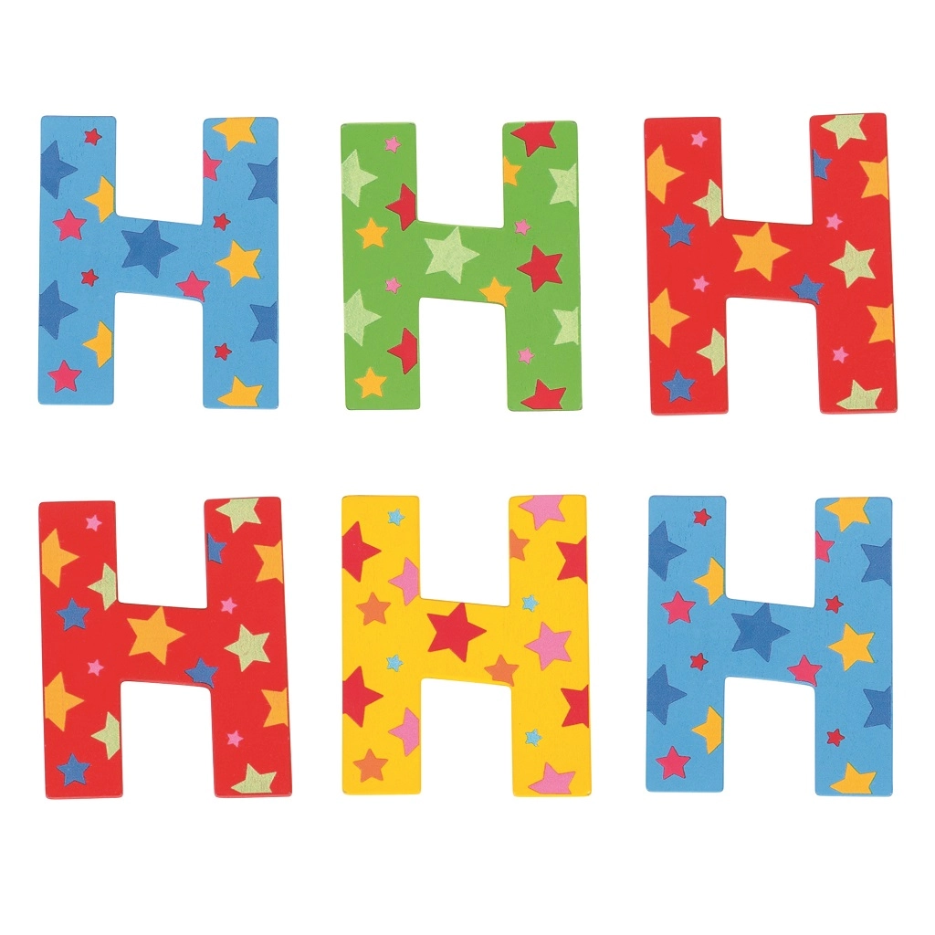 Bigjigs Toys hvězdičkové písmenko H