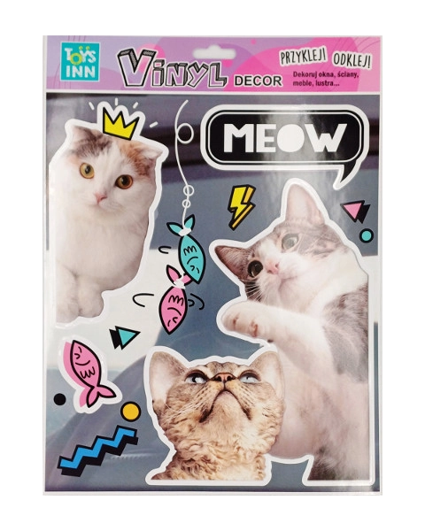 Vinylové samolepky kočky Meow
