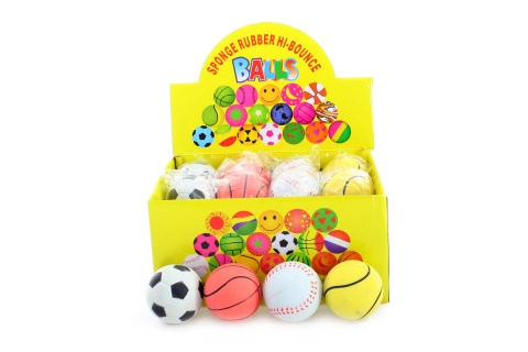 Gumové skákací míčky 6 cm – balení 24 ks