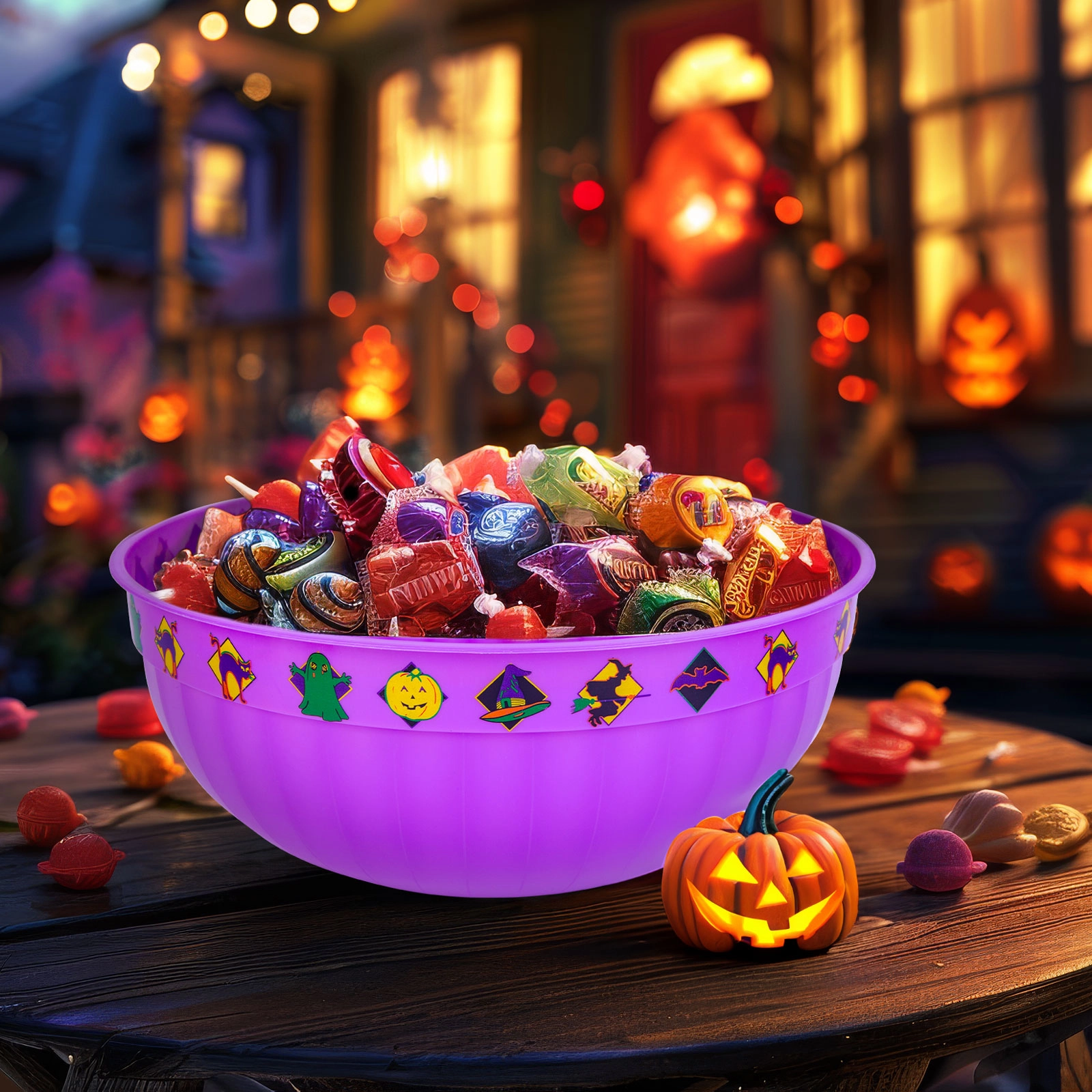 Halloween miska fialová 30 × 12 cm