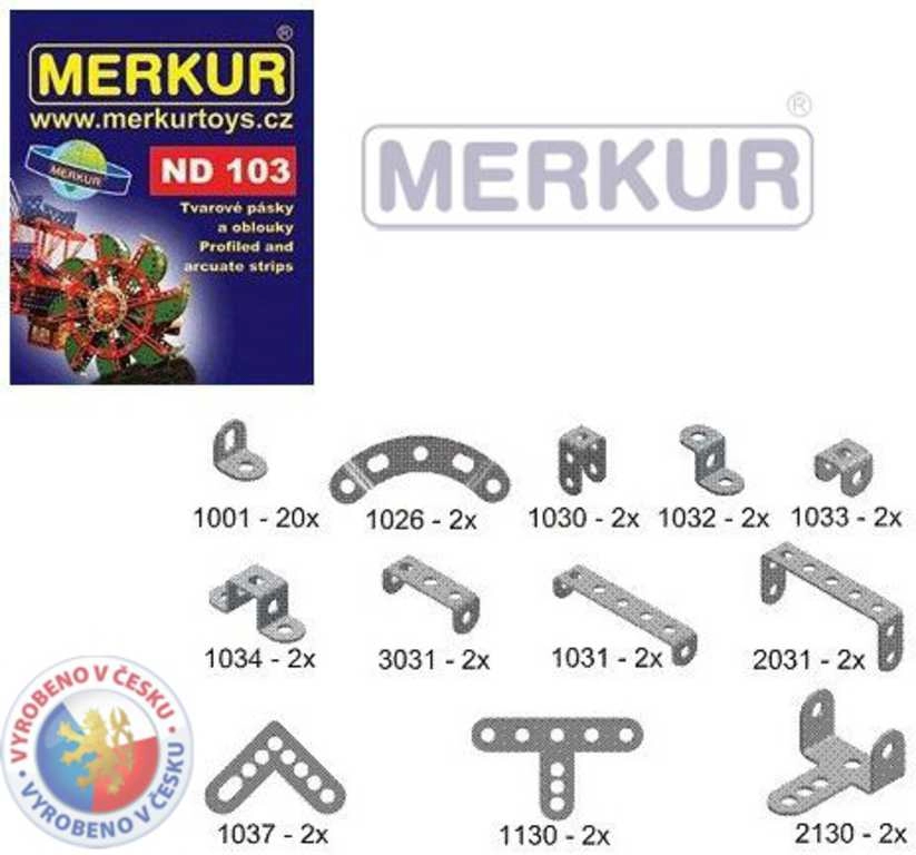 Merkur pásky a oblouky – náhradní díly ND 103