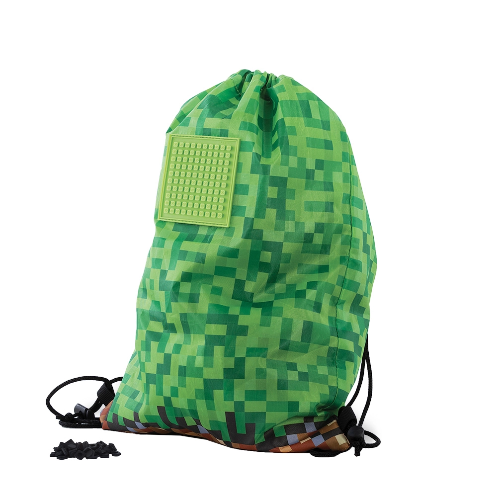PIXIE CREW vak na záda Minecraft zeleno-hnědý