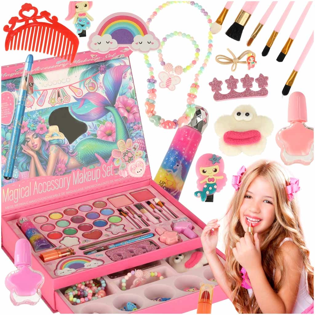 Dětská kosmetická sada s kufříkem a mořskou pannou