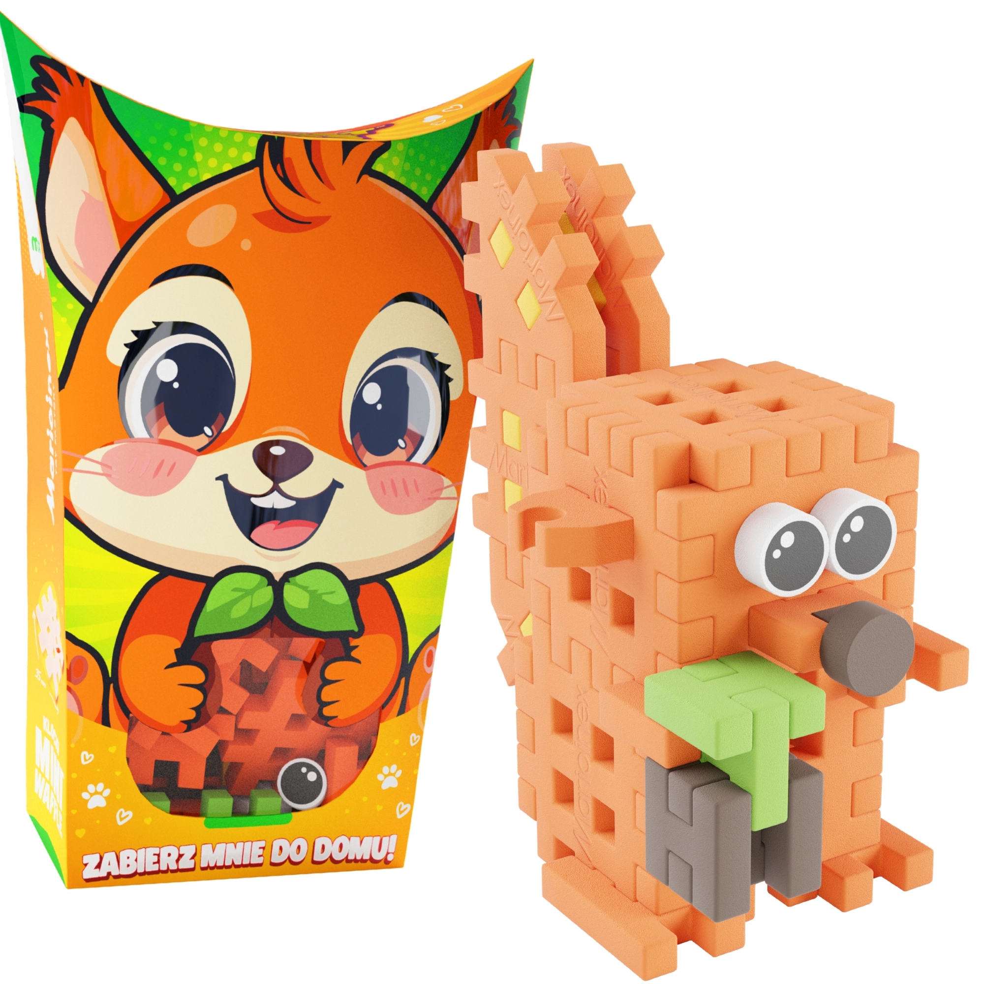 Stavebnice Mini Waffle Pocket Pets – veverka