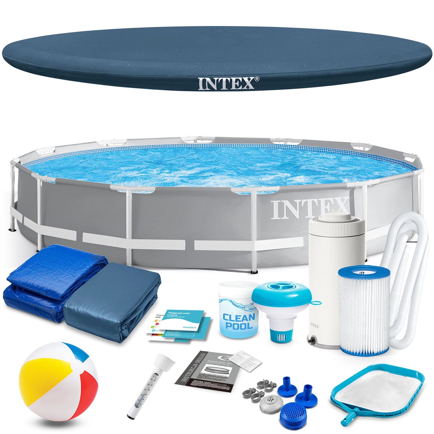 Zahradní rámový bazén 366 × 76 cm set 16v1 INTEX