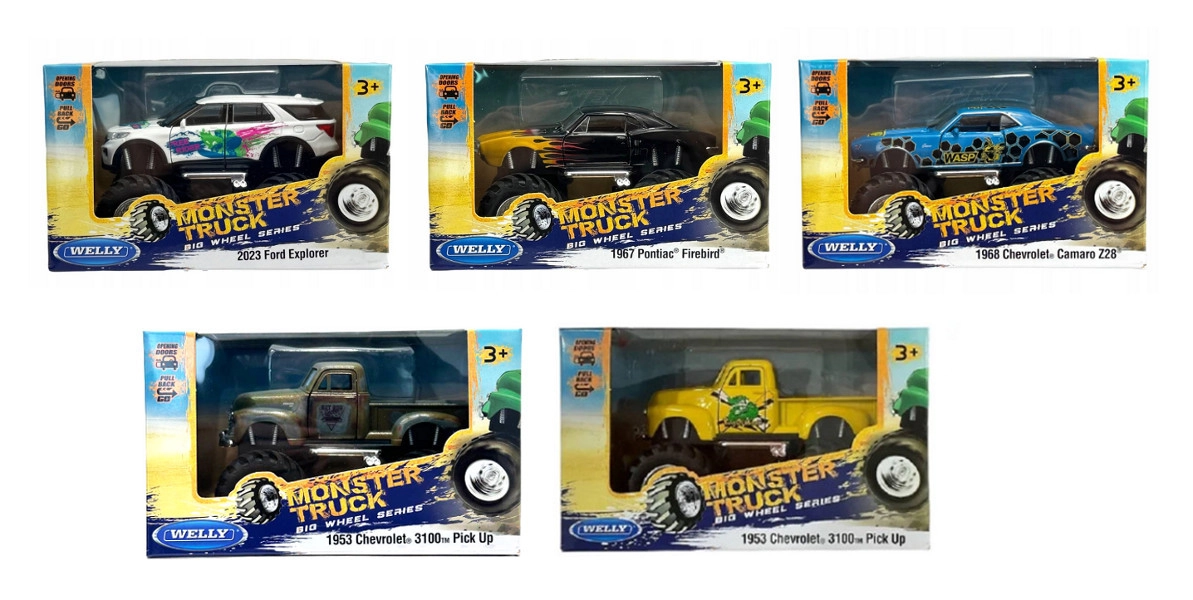 Levně Welly monster truck Big Wheel – terénní auto s velkými koly