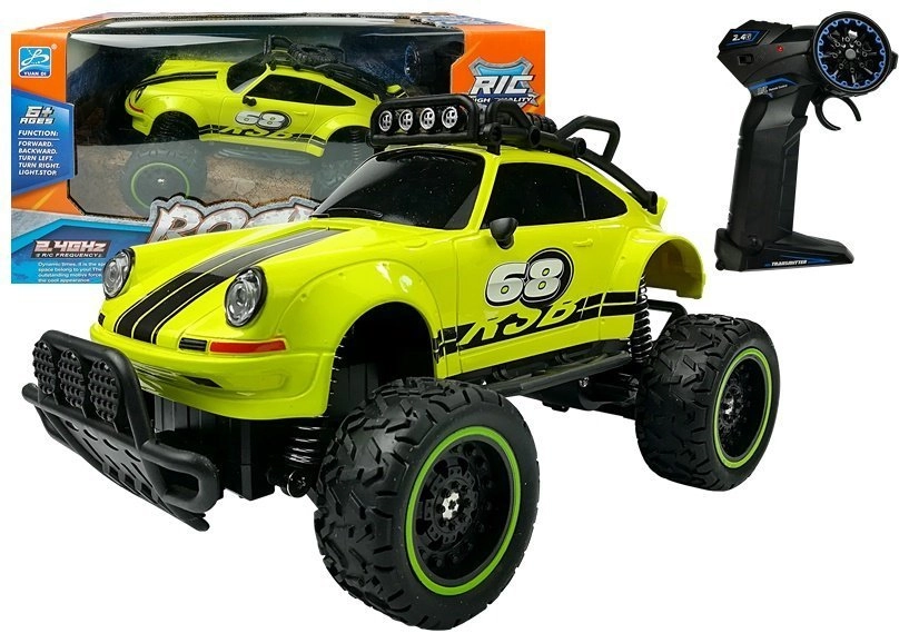 Dálkově ovládaný R/C Brouk zelený 6,5 km/h 2.4G