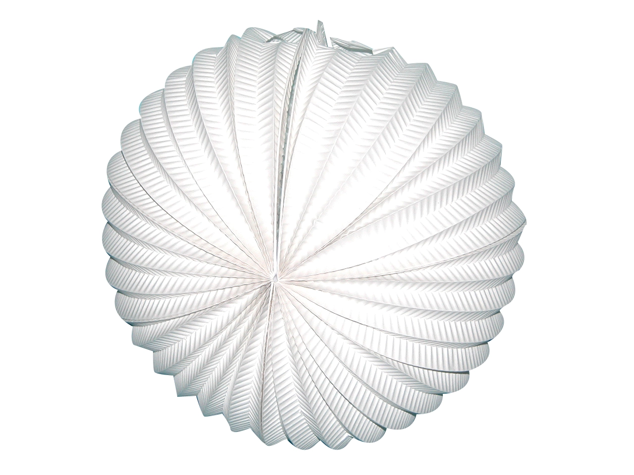 Levně Dekorativní závěsný lampion bílý 35cm