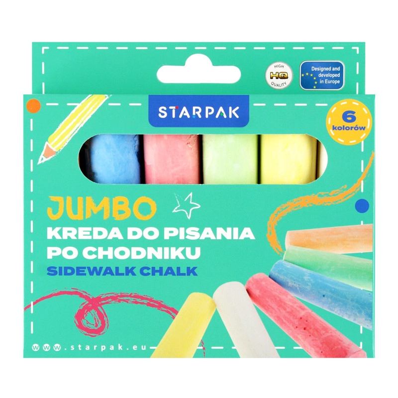 sada farebných kříd 6 ks