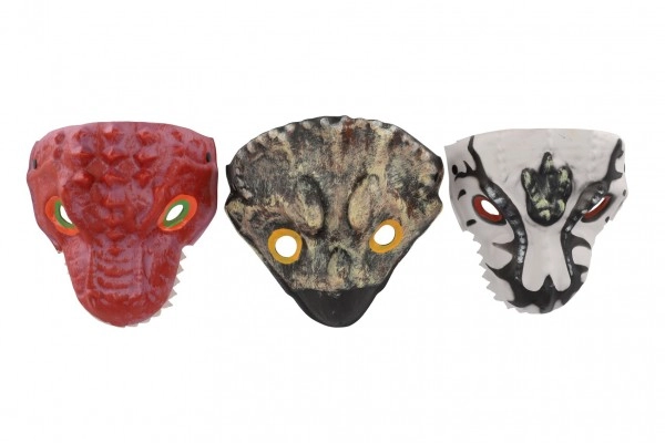 Dinosauří pěnová maska 20x19 cm různé druhy pro karneval