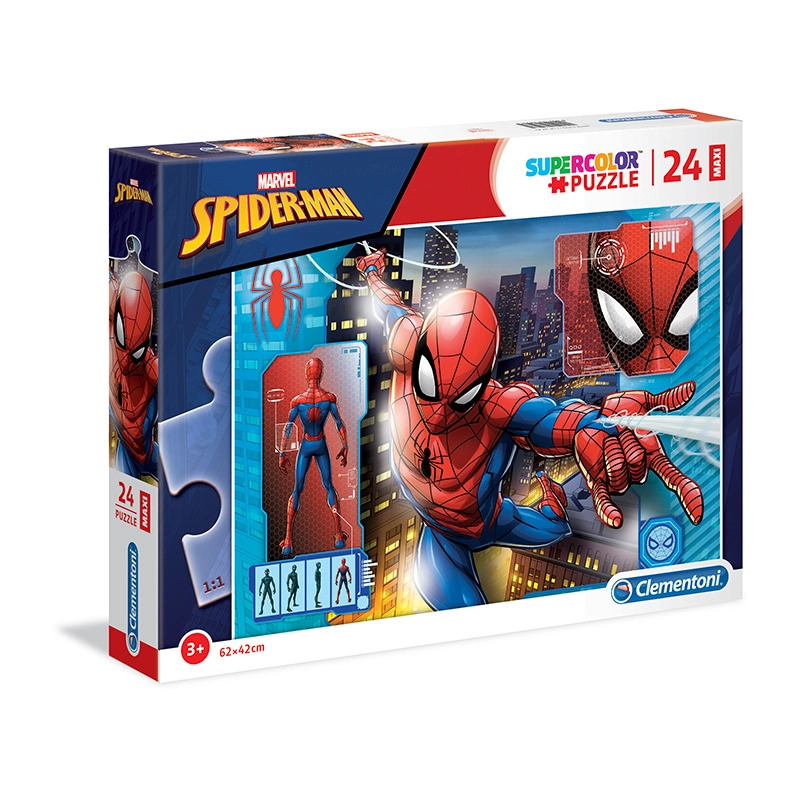 Levně CLEMENTONI Spiderman: Profil MAXI 24 dílků