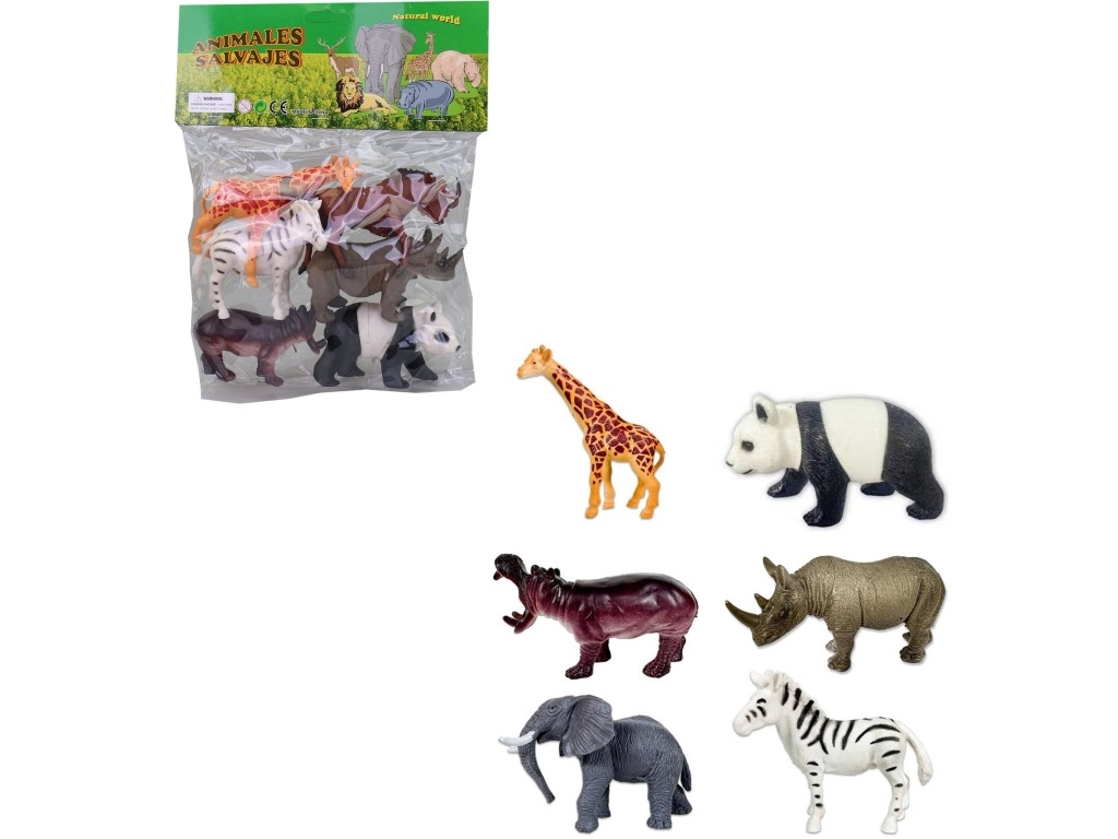 Zvířátka safari v sáčku (6 ks)