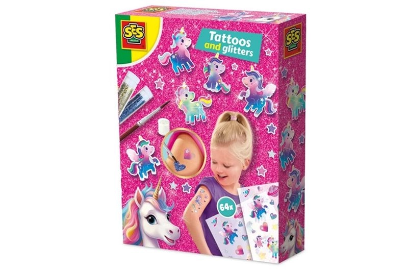 Ses Creative jednorožec – tetování a třpytky