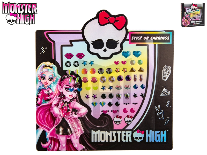 Nalepovací náušnice MONSTER HIGH – sada 24 kusů pro děti