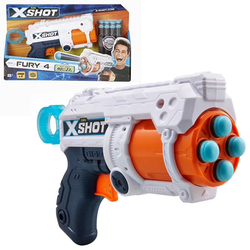 Levně X-Shot Excel Fury 4 s otočnou hlavní a 16 náboji