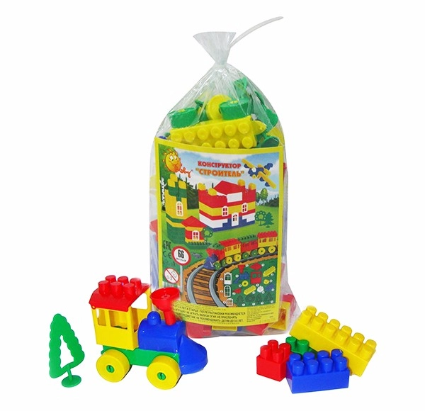 Stavebnice Stavitel 66 dílů