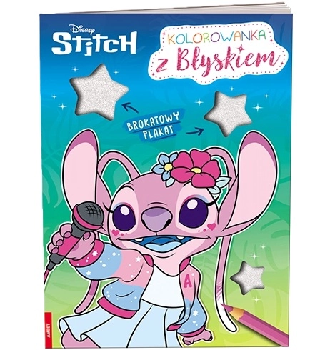 Ameet Disney Stitch omalovánka s třpytivým plakátem