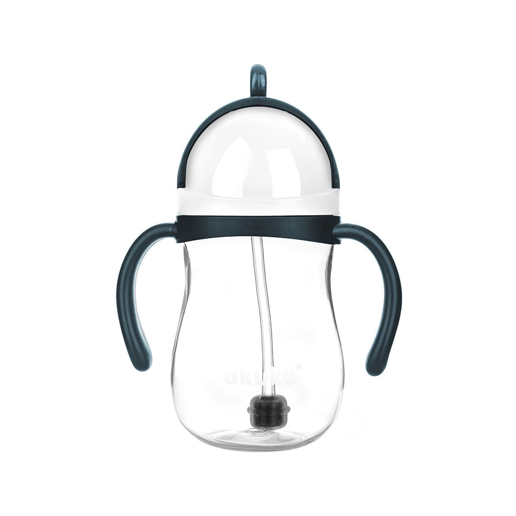 Kouzelná láhev s brčkem a závažím 280 ml bílá