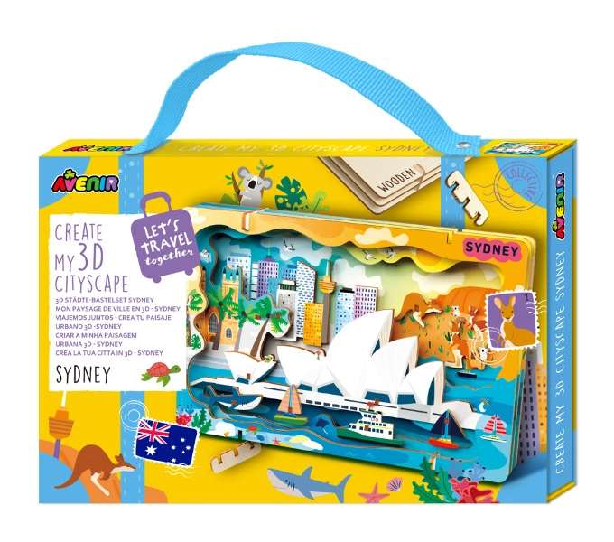 Dřevěné 3D puzzle – městská krajina SYDNEY