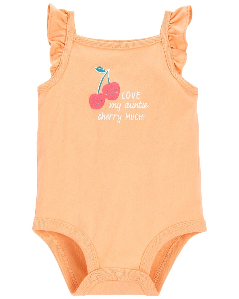 Carter’s dívčí body na ramínka Orange Cherry (24 m)