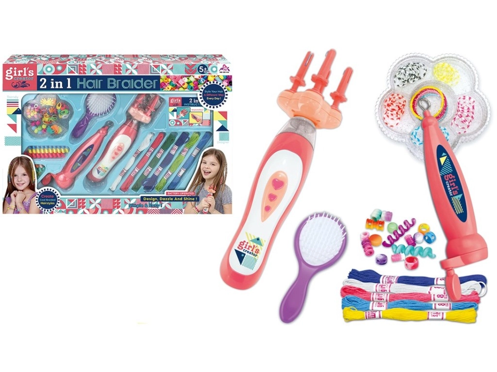 Souprava korálků do vlasů na baterie