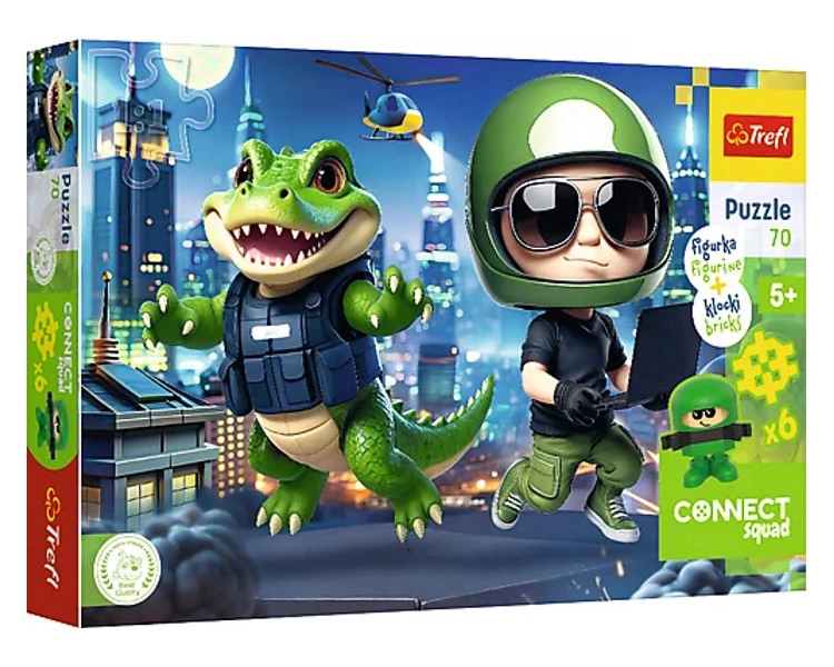 Puzzle Connect Mark 70 dílků s figurkou