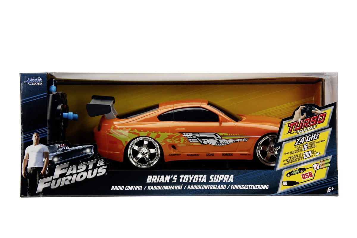 RC auto Toyota Supra Rychle a zběsile 1:16 s turbo funkcí