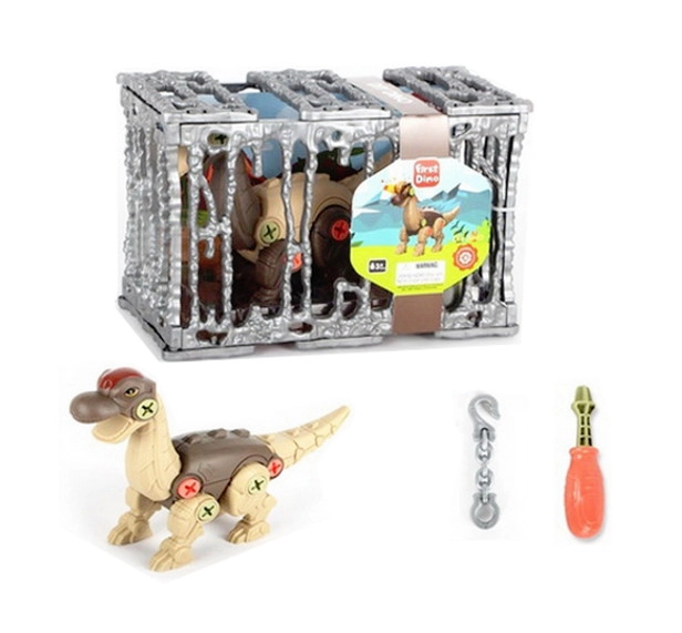 Stavebnice dinosaurus ke šroubování v kleci