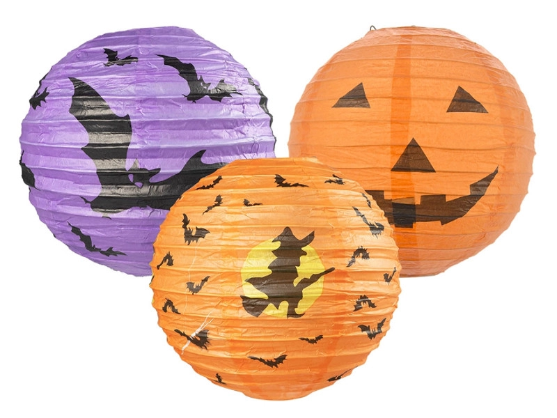 Papírový halloweenský lampion - 1 kus