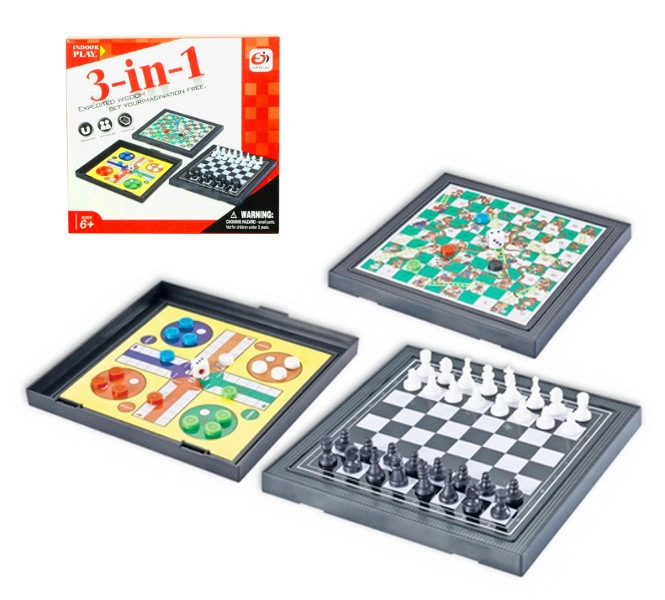 Magnetické cestovní hry 3v1