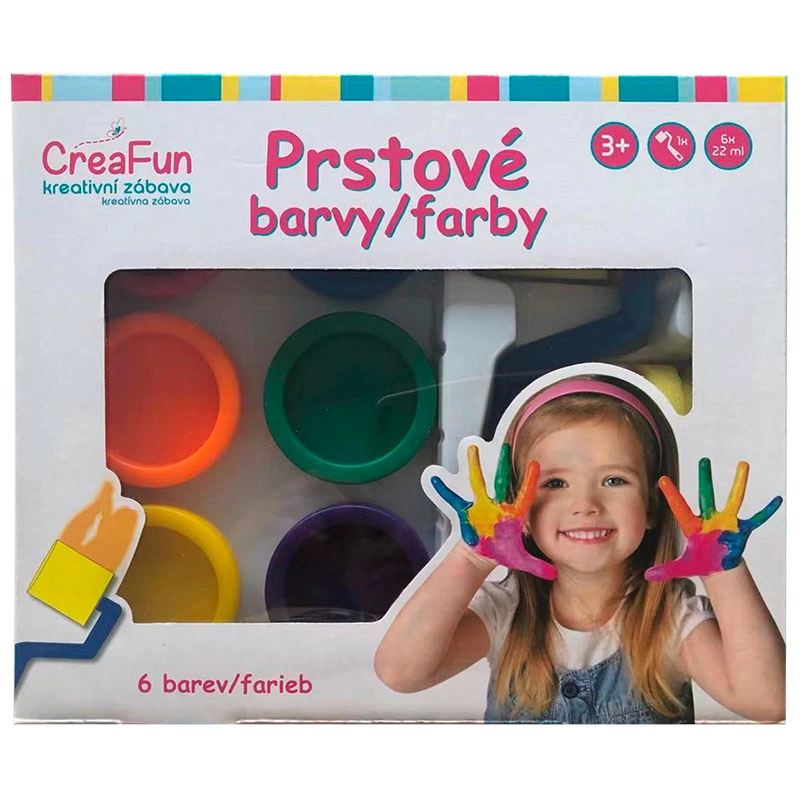 Levně Prstové barvy sada 6 (132ml)