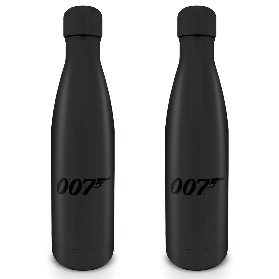 CurePink Nerezová láhev James Bond 007 500 ml