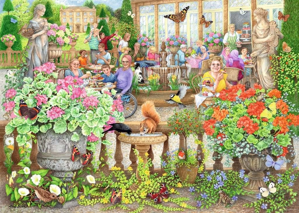 RAVENSBURGER Kavárna v oranžerii 1000 dílků