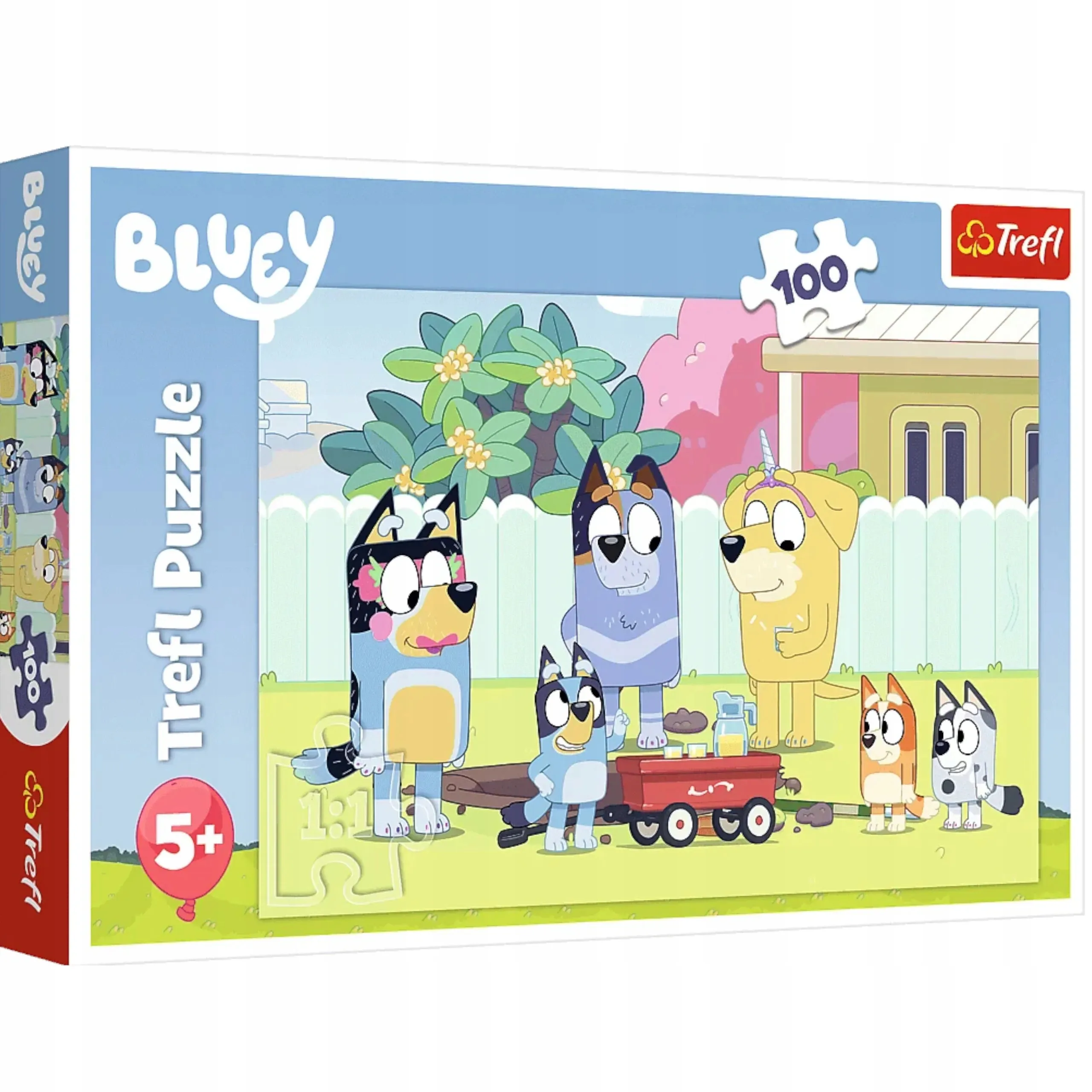 puzzle trefl bluey 100 dílků veselý svět