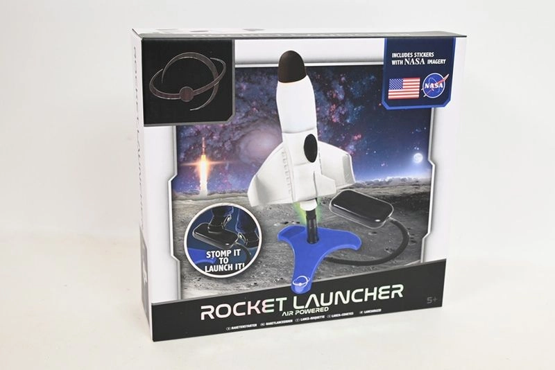 Mikrotrading NASA vystřelovač raket s raketou 25 cm a sadou nálepek v krabičce