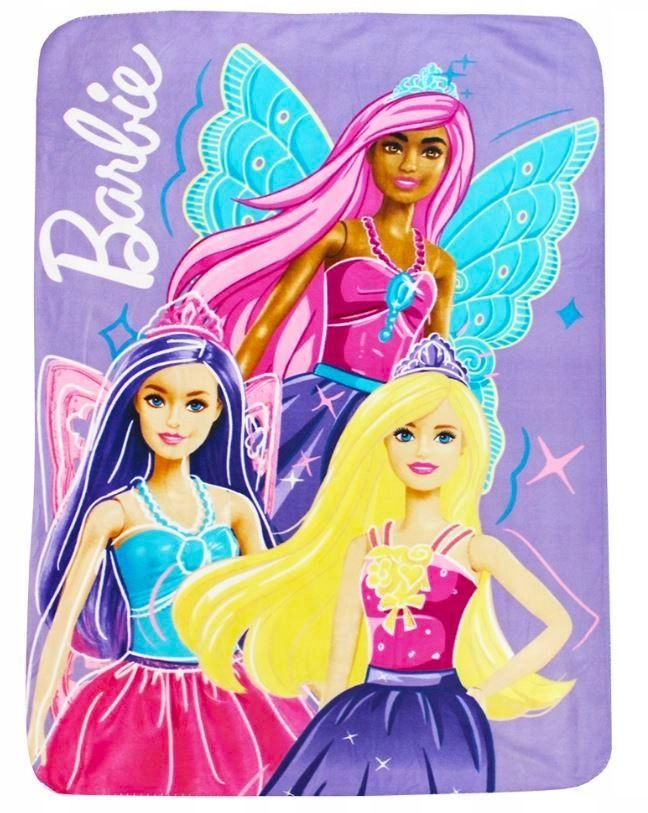 Flísová deka Barbie 100 × 140 cm