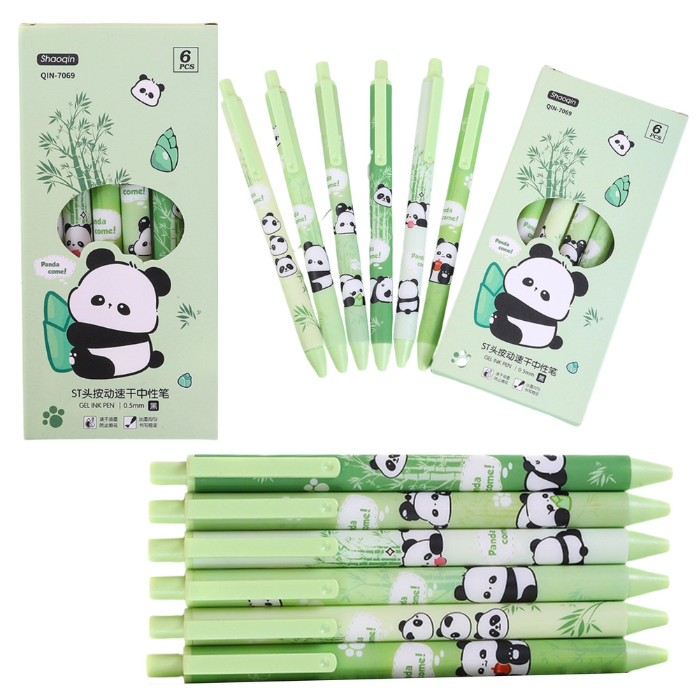 Sada Gelových Per Panda Bambus 6ks