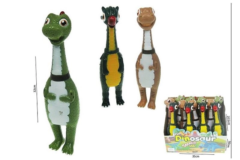 Měkký mačkací dino s zvukem 32 cm