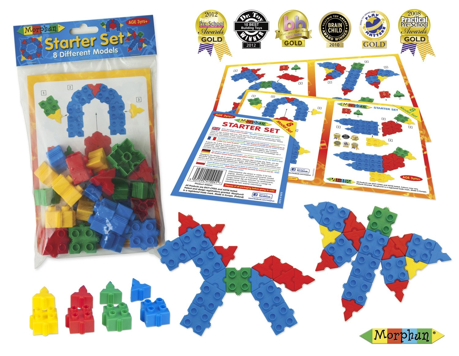 Konstruktivní kostky Morphun 8 Modelů 20 el.