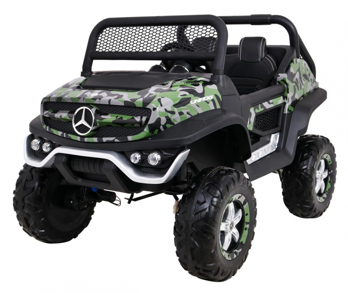 Levně RKToys elektrické auto Mercedes Benz Unimog Big maskované lakované