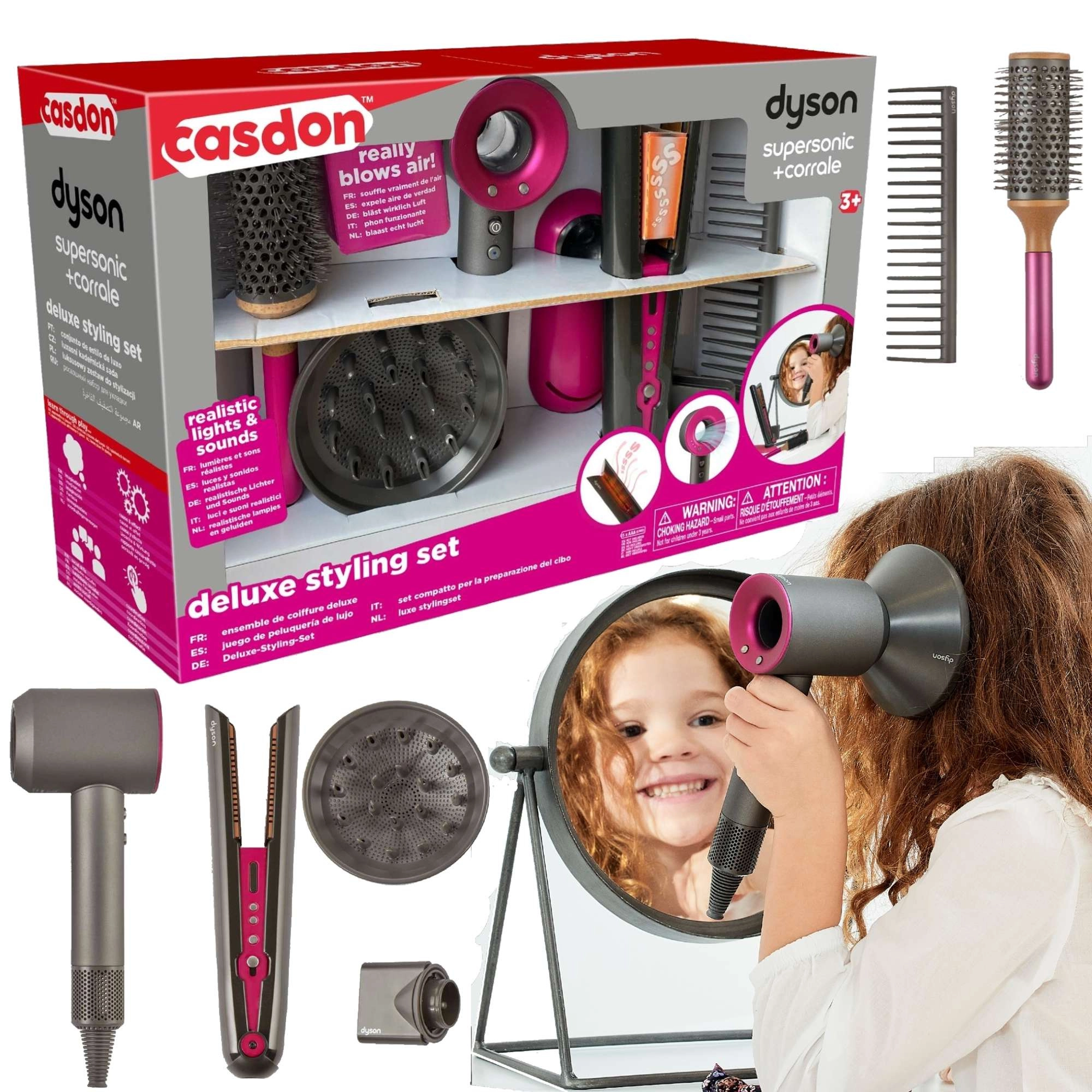Casdon deluxe sada na úpravu vlasů Dyson
